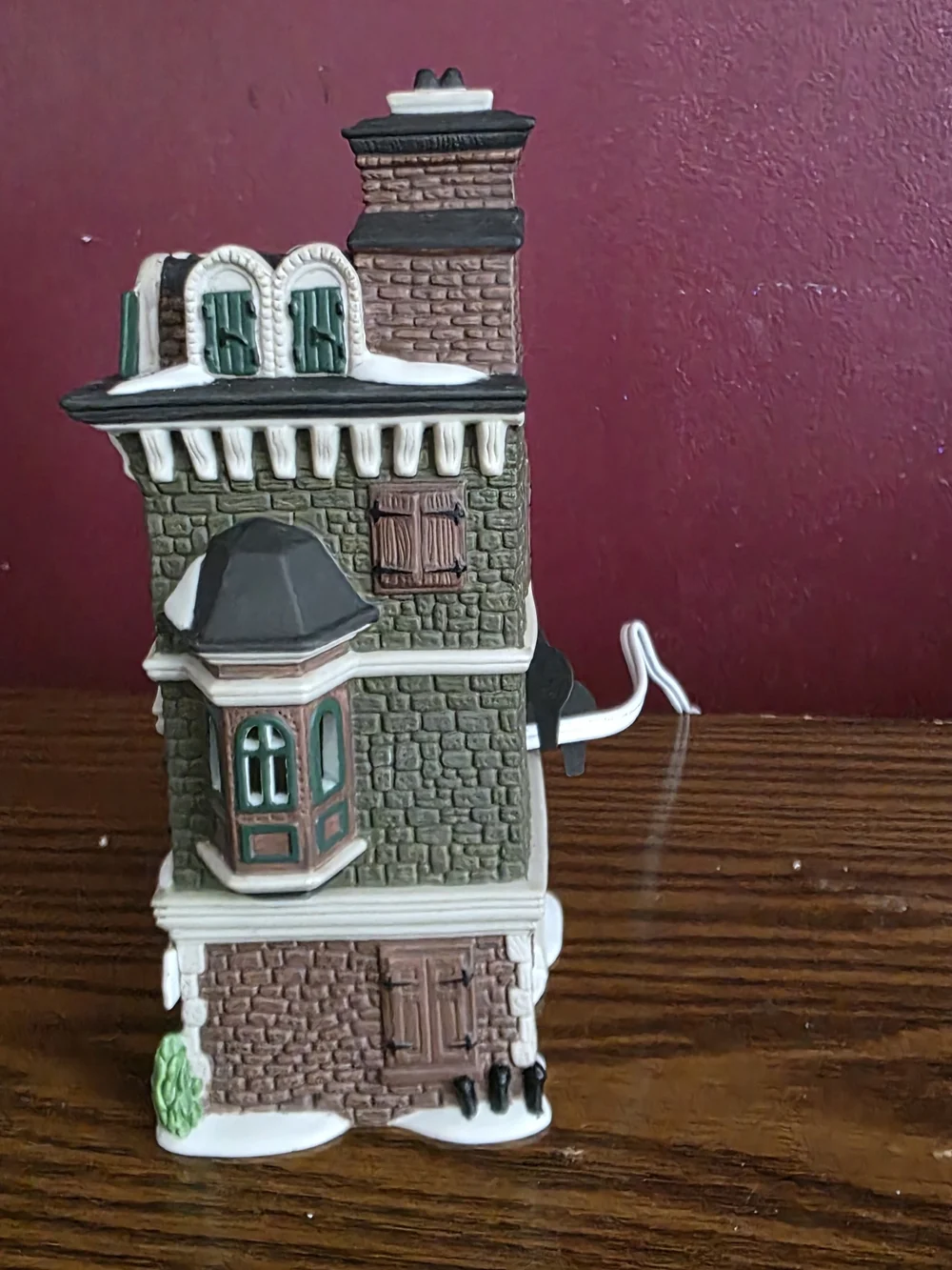 VTG Dept 56 Dickens' Village The Flat of Ebenezer Scrooge Illuminated 1989 Box